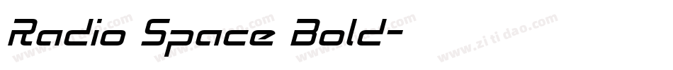 Radio Space Bold字体转换